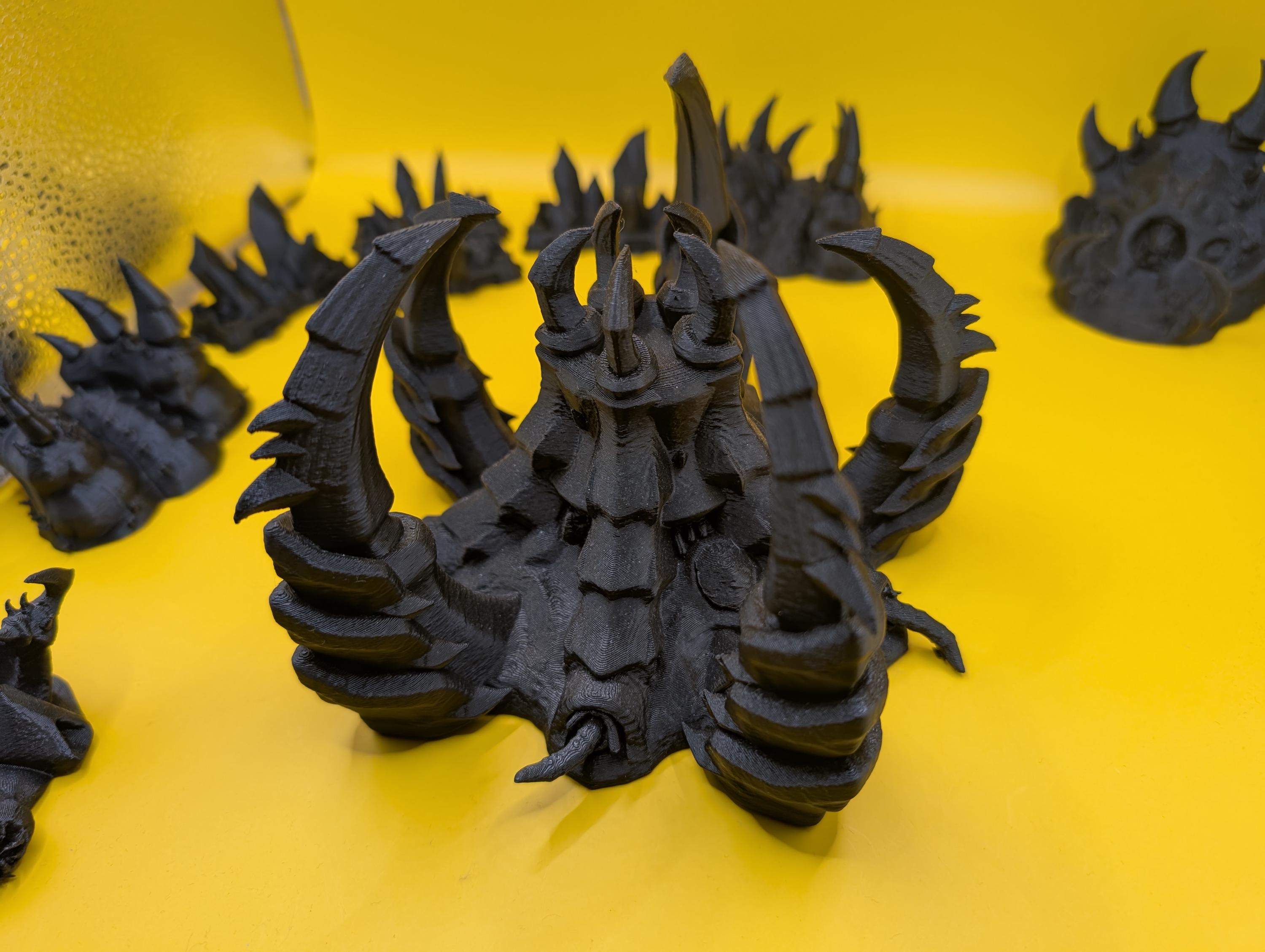 Zerg Jumbo Base - Unpainted - FDM Printed Table Top Terrain for Starcraft TMG