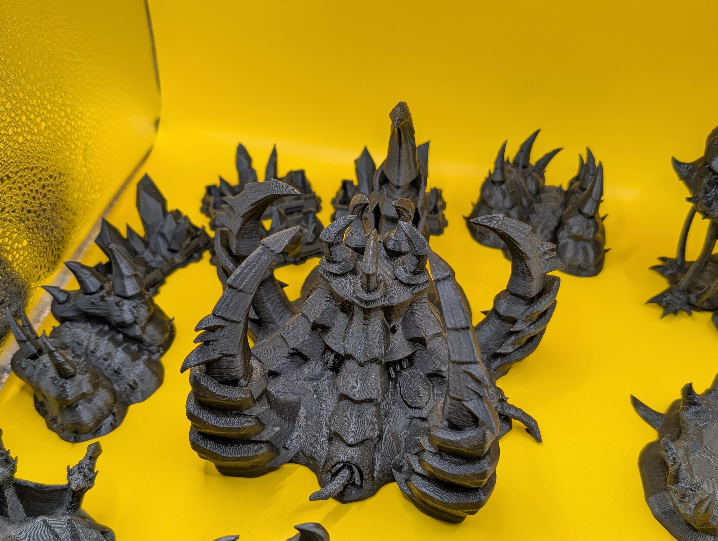 Zerg Jumbo Base - Unpainted - FDM Printed Table Top Terrain for Starcraft TMG