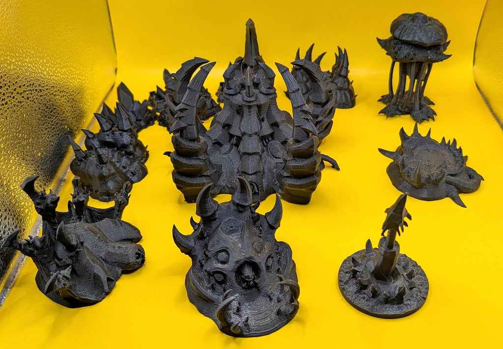 Zerg Jumbo Base - Unpainted - FDM Printed Table Top Terrain for Starcraft TMG