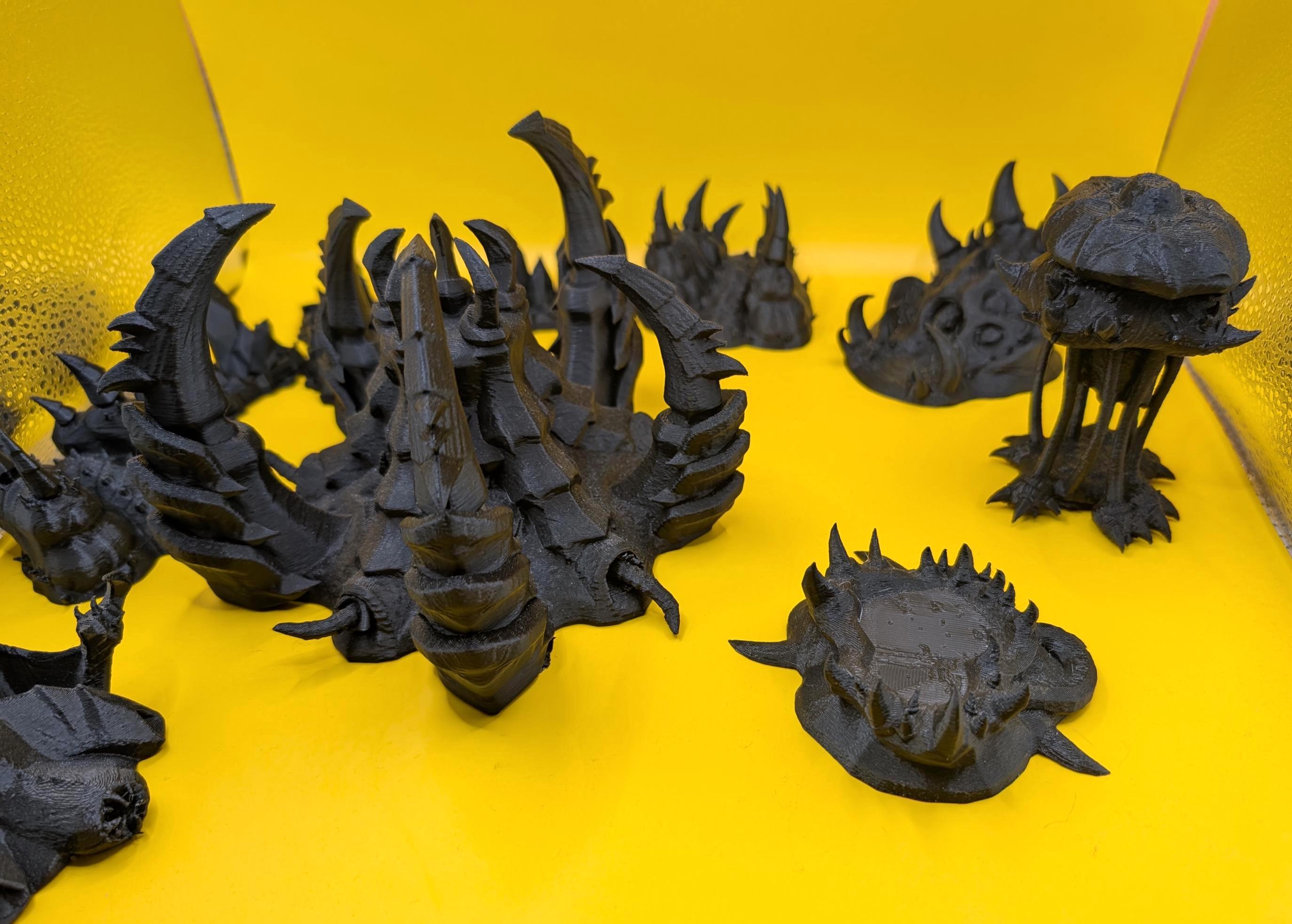 Zerg Jumbo Base - Unpainted - FDM Printed Table Top Terrain for Starcraft TMG