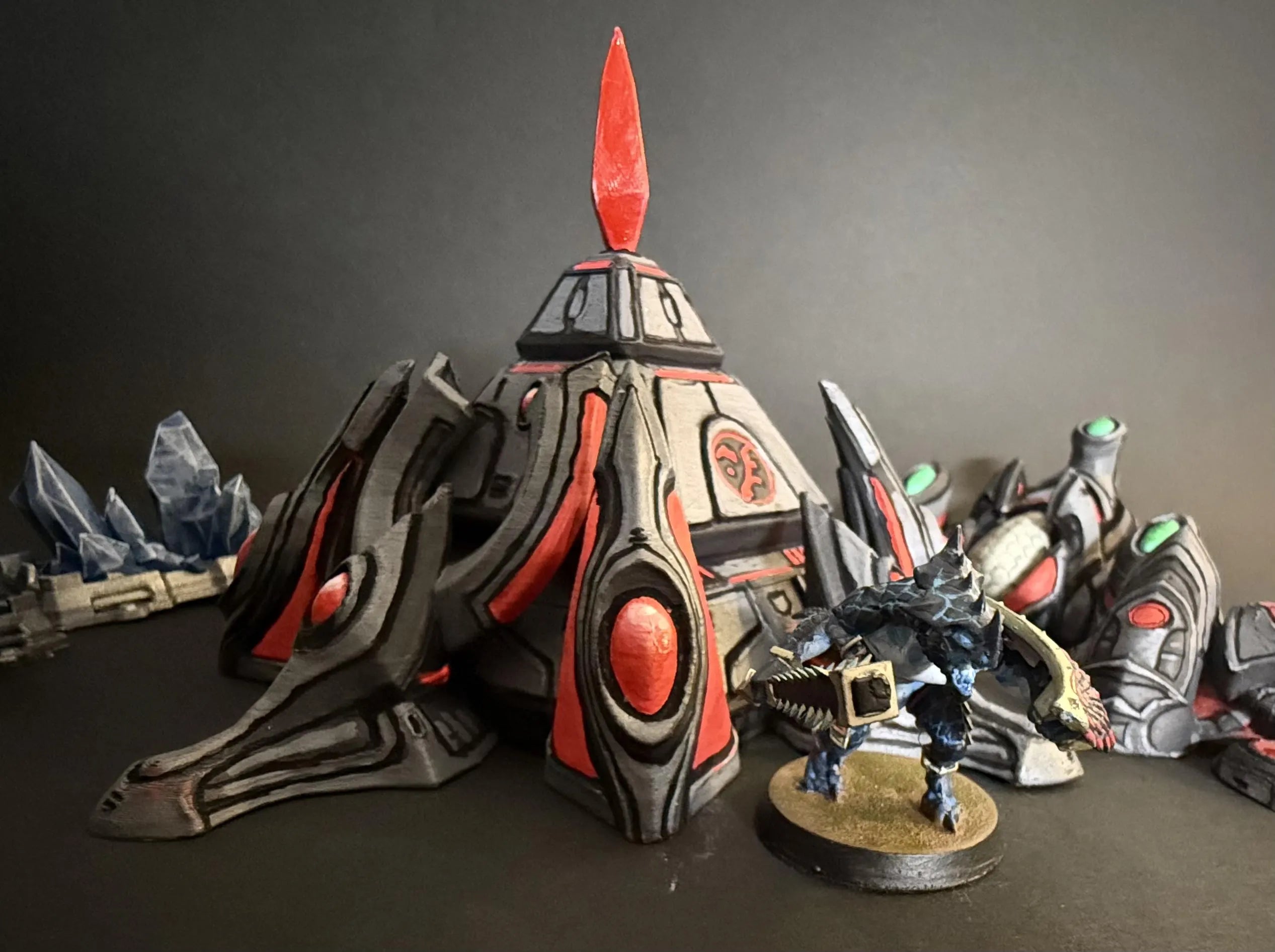 Protoss Jumbo Base - Unpainted - FDM Printed Table Top Terrain for Starcraft TMG