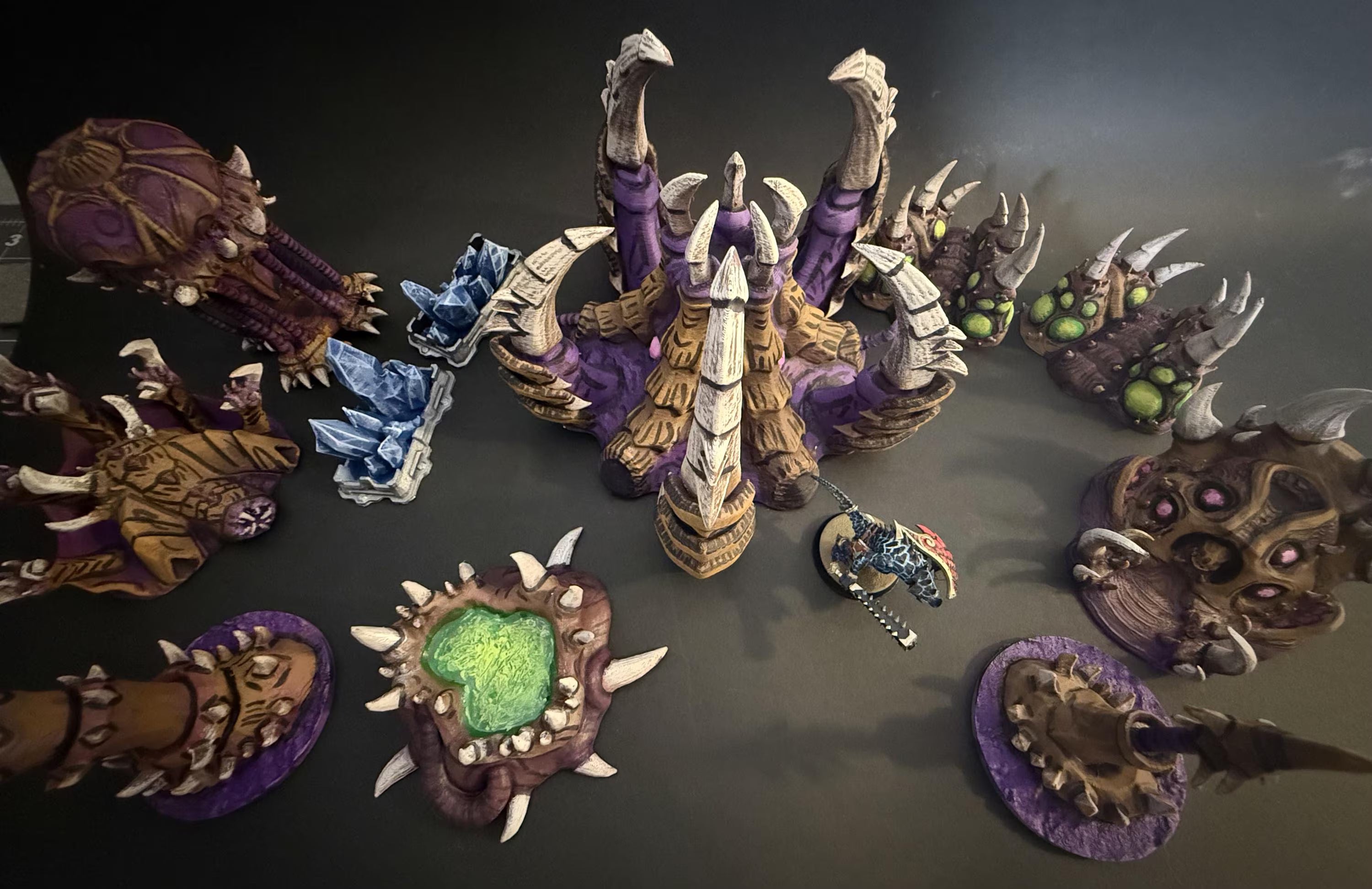 Zerg Jumbo Base - Unpainted - FDM Printed Table Top Terrain for Starcraft TMG