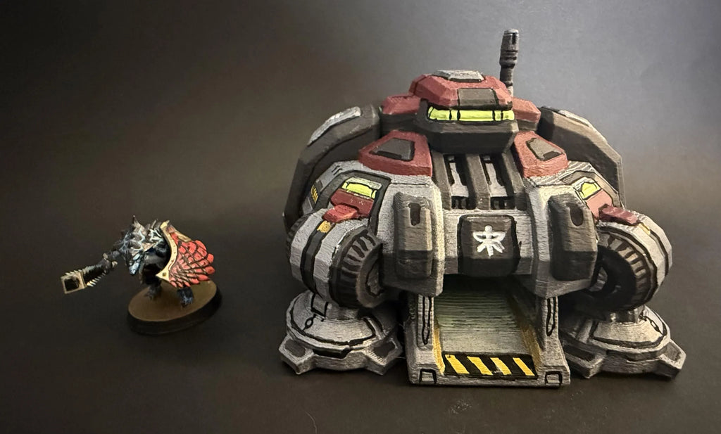 Terran Jumbo Base - Unpainted - FDM Printed Table Top Terrain for Starcraft TMG