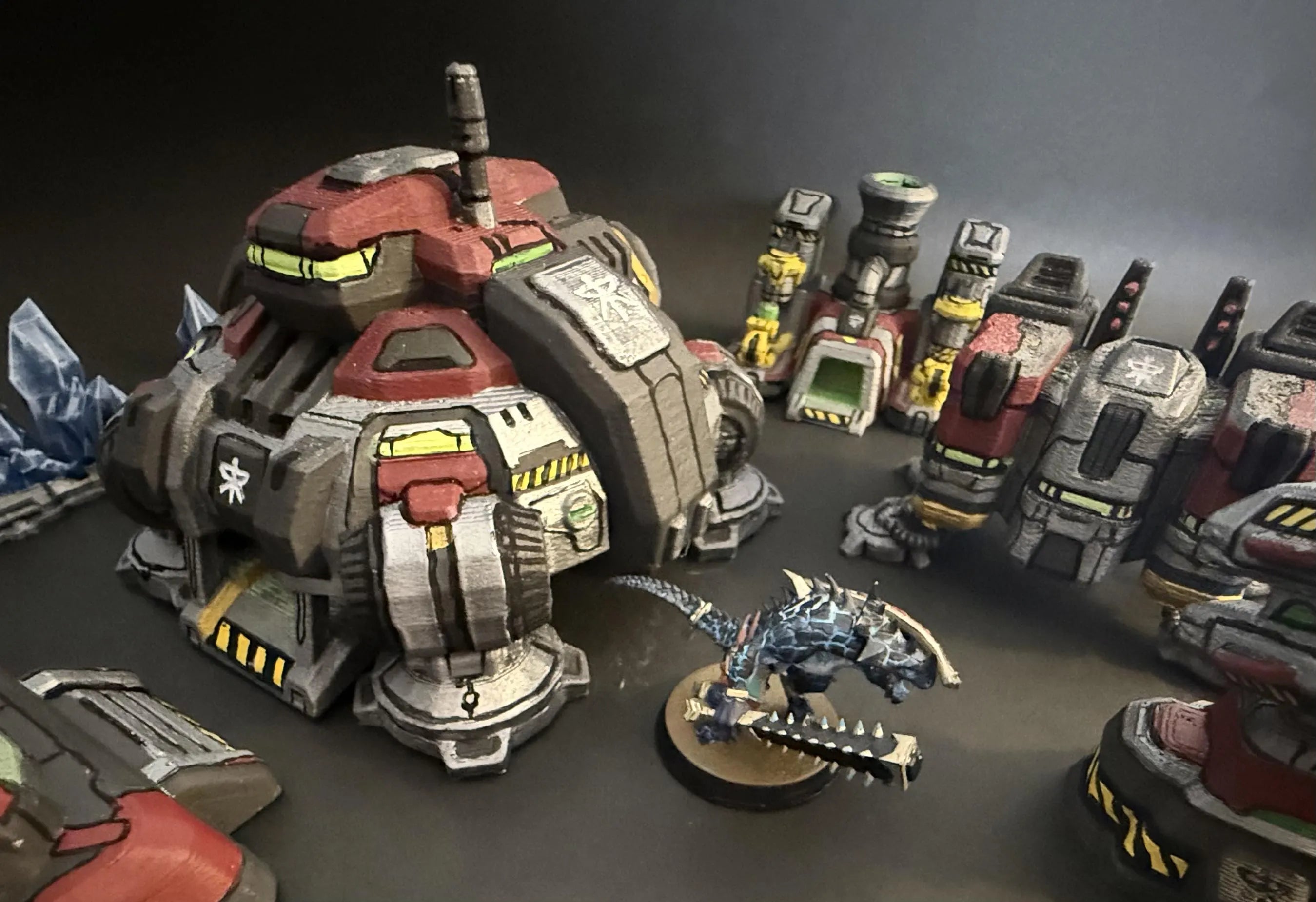 Terran Jumbo Base - Unpainted - FDM Printed Table Top Terrain for Starcraft TMG